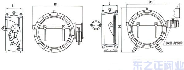 蝶式緩沖止回閥結構圖 蝶式緩沖止回閥結構圖