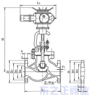 電動截止閥結構圖