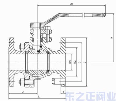 化工部球閥結構圖