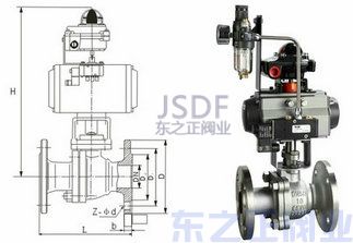 氣動不銹鋼球閥結構圖