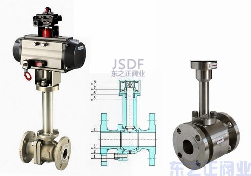 氣動低溫球閥結構圖 氣動低溫球閥結構圖