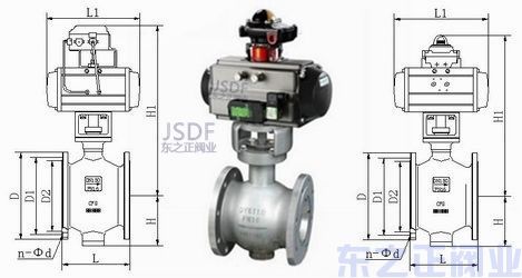 氣動偏心半球閥結構圖