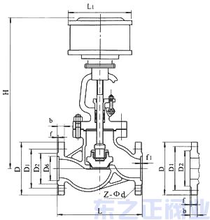 氣動截止閥結構圖
