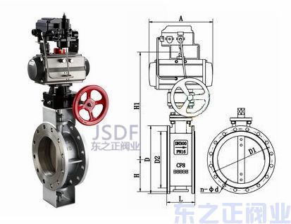 氣動(dòng)通風(fēng)蝶閥結(jié)構(gòu)圖