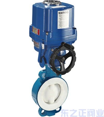 電動對夾式全襯氟蝶閥